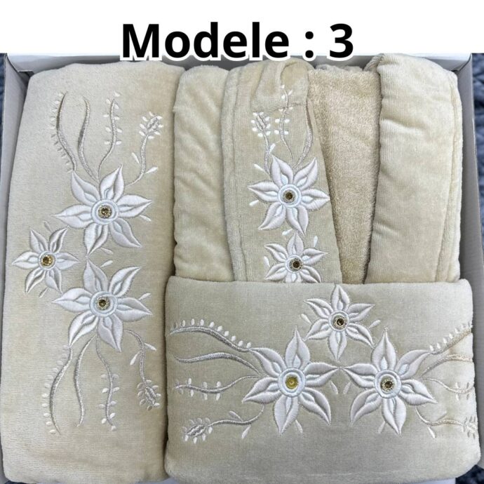 Sortie de bain 3 pieces femme - Image 4