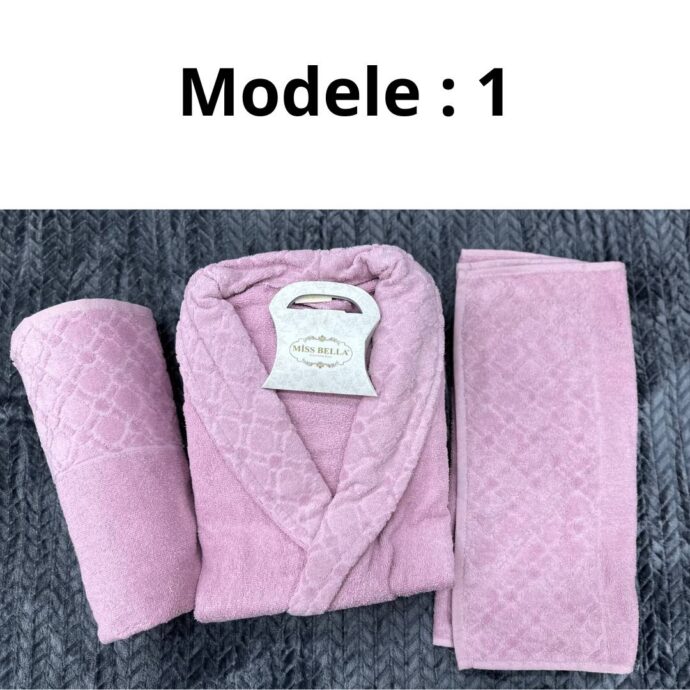 Sortie de bain 3 pieces femme